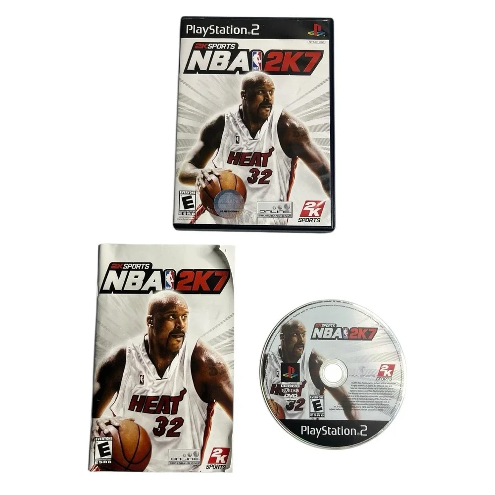 PlayStation 2 PS2 Thrillville Namcomuseum Tennis NBA 2K7 Dance Bundle Lot 6